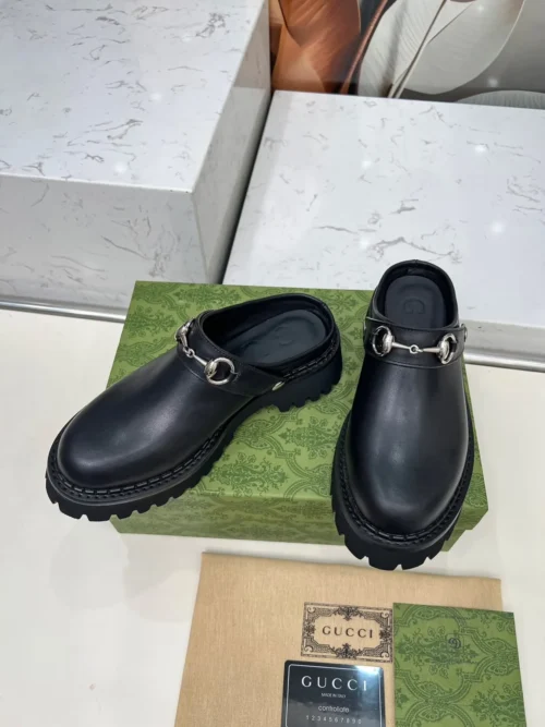 Gucci Leather Slides Style 0156