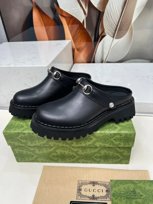 Gucci Leather Slides Style 0156