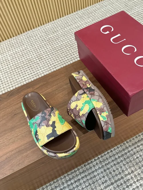Gucci Lambskin Slides Style 0161