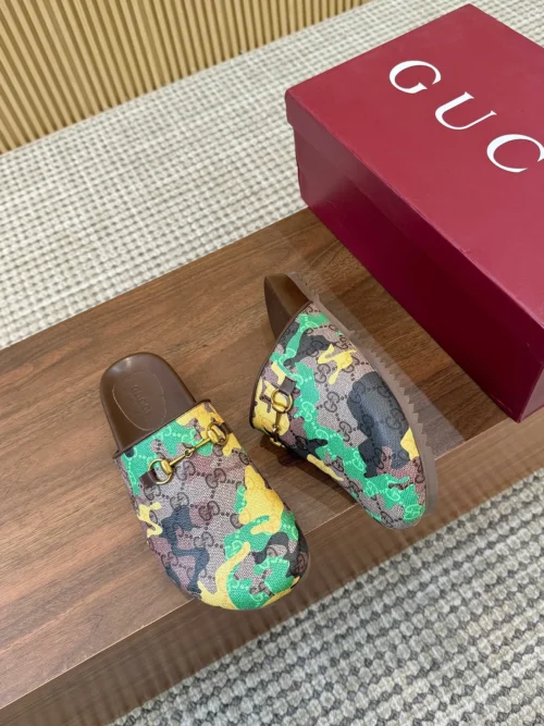 Gucci Lambskin Slides Style 0164