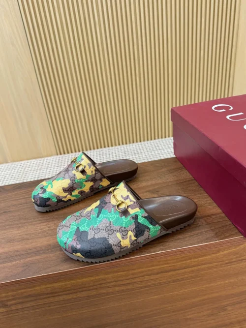 Gucci Lambskin Slides Style 0164