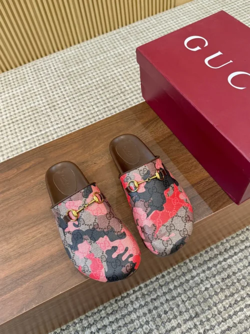 Gucci Lambskin Slides Style 0165