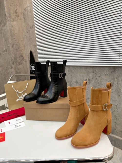 Christian Louboutin Calfskin Boots Style 0016