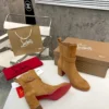 Christian Louboutin Calfskin Boots Style 0016