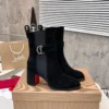 Christian Louboutin Black Calfskin Boots
