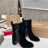 Christian Louboutin Black Calfskin Boots