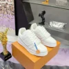 Louis Vuitton Trainer Leather Sneakers Style 0028