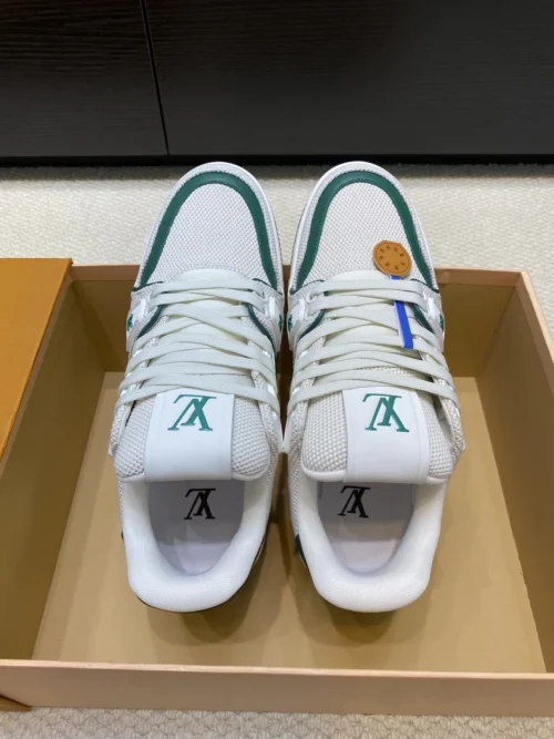 Louis Vuitton Trainer Leather Sneakers Style 0048
