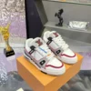 Louis Vuitton Trainer Leather Sneakers Style 0055