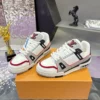 Louis Vuitton Trainer Leather Sneakers Style 0055
