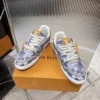 Louis Vuitton Trainer Leather Sneakers Style 0057