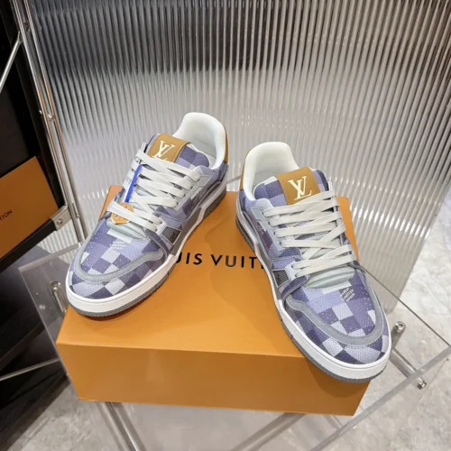 Louis Vuitton Trainer Leather Sneakers Style 0057