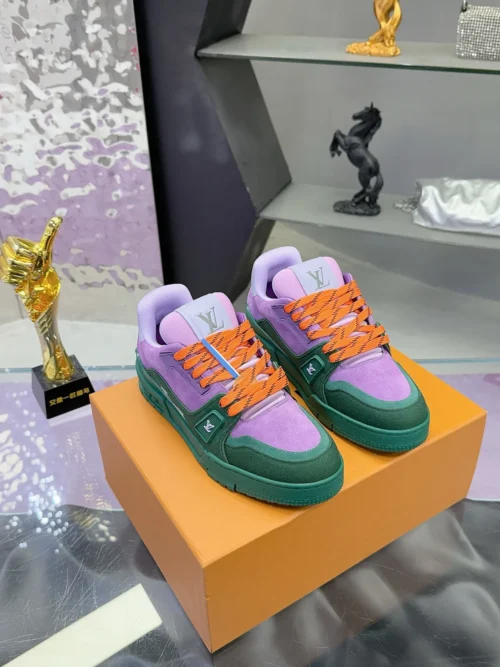 Louis Vuitton Trainer Suede Sneakers