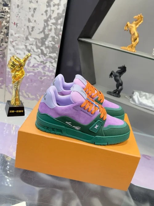 Louis Vuitton Trainer Suede Sneakers