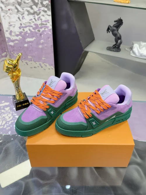 Louis Vuitton Trainer Suede Sneakers