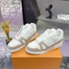 Louis Vuitton Trainer Leather Sneakers Style 0115
