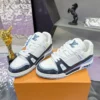 Louis Vuitton Trainer Leather Sneakers Style 0117