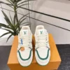 Louis Vuitton Trainer Leather Sneakers Style 0123