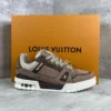 Louis Vuitton Trainer Leather Sneakers Style 0147