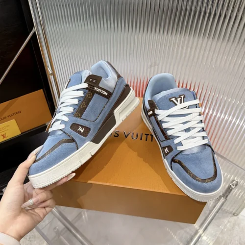 Louis Vuitton Trainer Leather Sneakers Style 0155