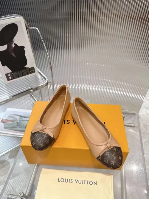 Louis Vuitton Brown Lambskin Sneakers