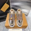 Louis Vuitton Trainer Leather Sneakers Style 0211