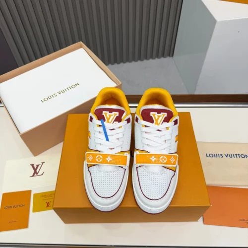 Louis Vuitton Trainer Leather Sneakers Style 0313