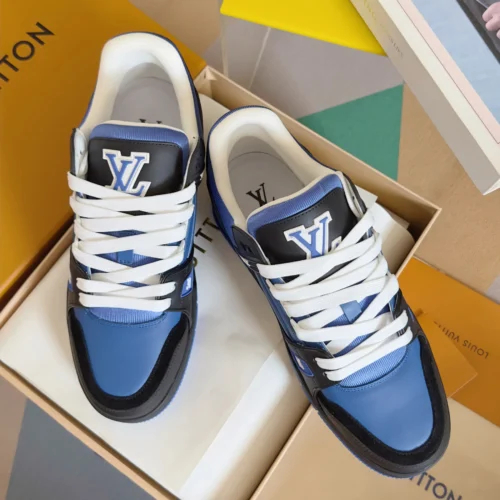 Louis Vuitton Trainer Leather Sneakers Style 0339