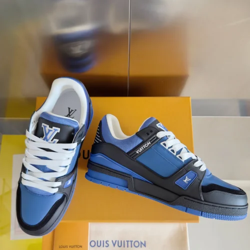 Louis Vuitton Trainer Leather Sneakers Style 0339