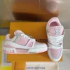 Louis Vuitton Trainer Leather Sneakers Style 0341