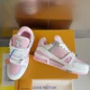 Louis Vuitton Trainer Leather Sneakers Style 0341