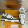 Louis Vuitton Trainer Leather Sneakers Style 0355