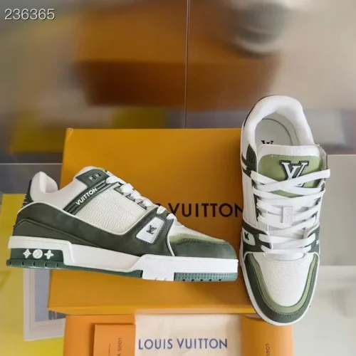 Louis Vuitton Trainer Leather Sneakers Style 0355