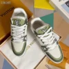 Louis Vuitton Trainer Leather Sneakers Style 0355