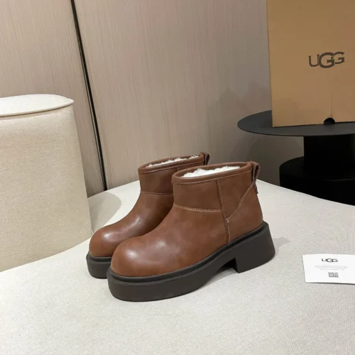 UGG Black Leather Boots