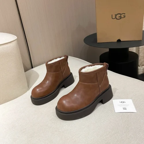 UGG Black Leather Boots