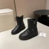 UGG Black Leather Boots Style 0267