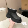 UGG Black Leather Boots Style 0273