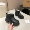 UGG Black Leather Boots Style 0273