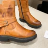 UGG Brown Leather Snow Boots