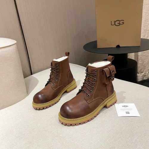 UGG Brown Leather Boots Style 0297