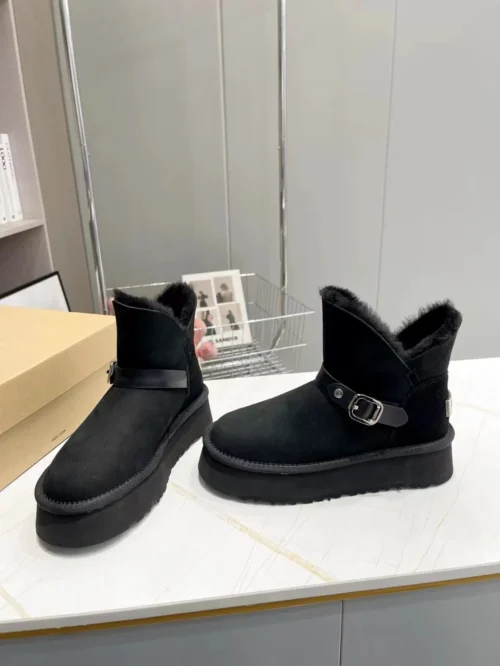 UGG Black Shearling Sneakers